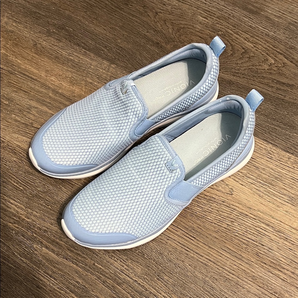 Vionic Pro Women’s Julianna Slip On Blue Tennis Shoes Sneakers Size 9